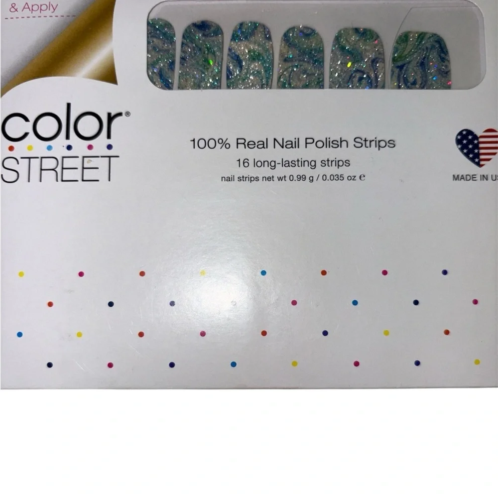 Color Street nail strips 100% real polish strips Water You Up To? style New pack